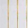 Lambriu Alb 3 linii aurite LUX 240mm 8mm 3.0m 0.72m2 (10foi)